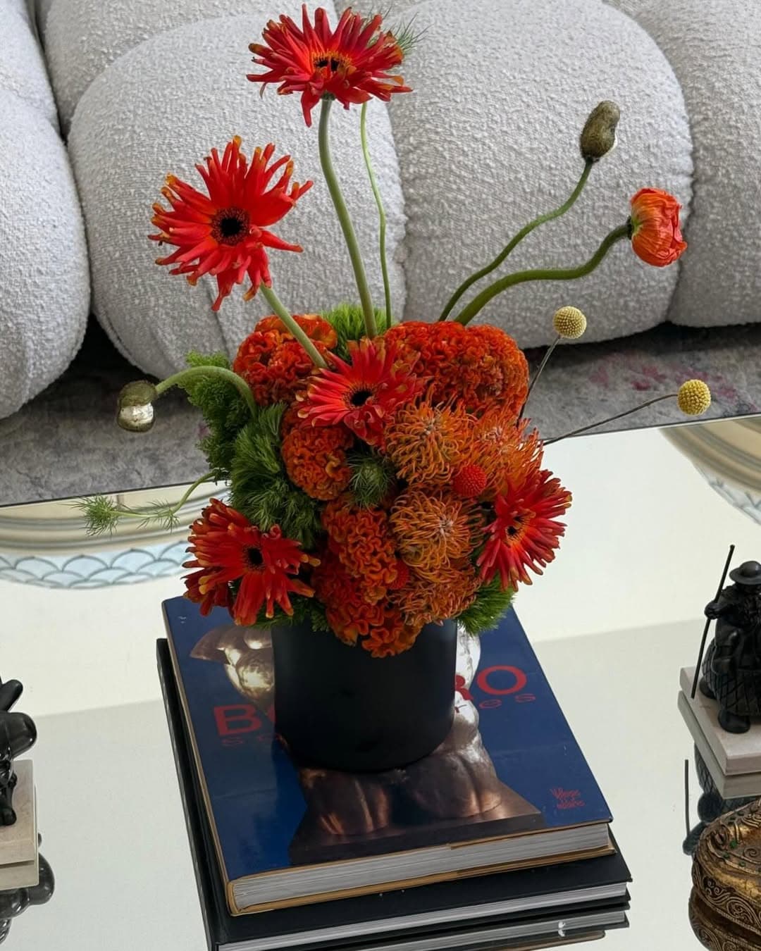 Modern flower arrangement